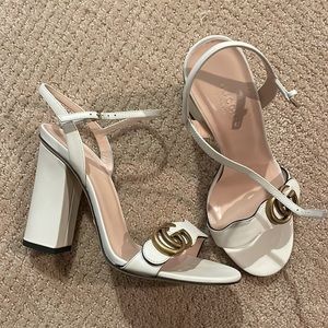 New Gucci Marmont heels, never worn